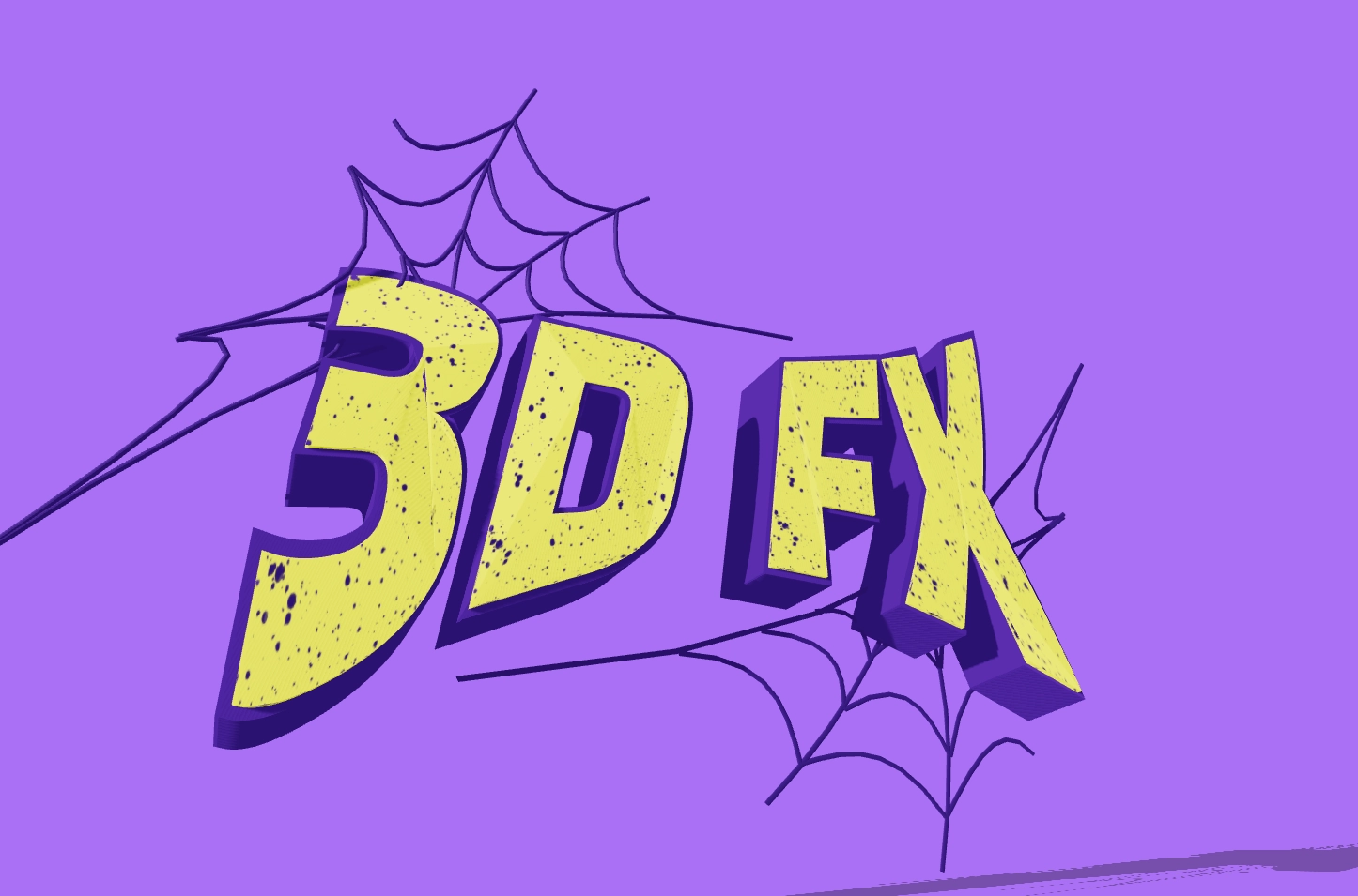 3D Текст для Хэллоуина