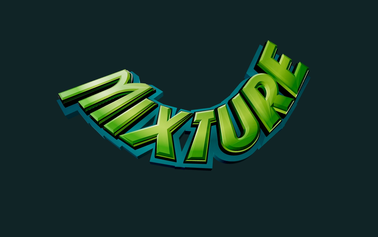 Игровой Глянцевый 3D Шрифт