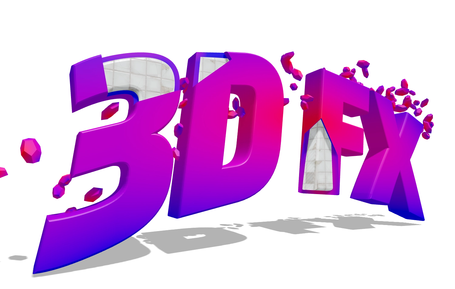 3D Текст с Радиальным Градиентом